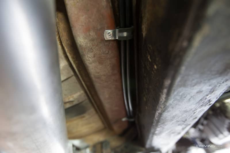 Fuel Lines ran on X-Frame Cadillac