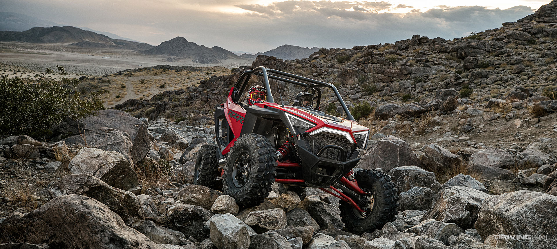 The Polaris RZR Pro XP rock crawling