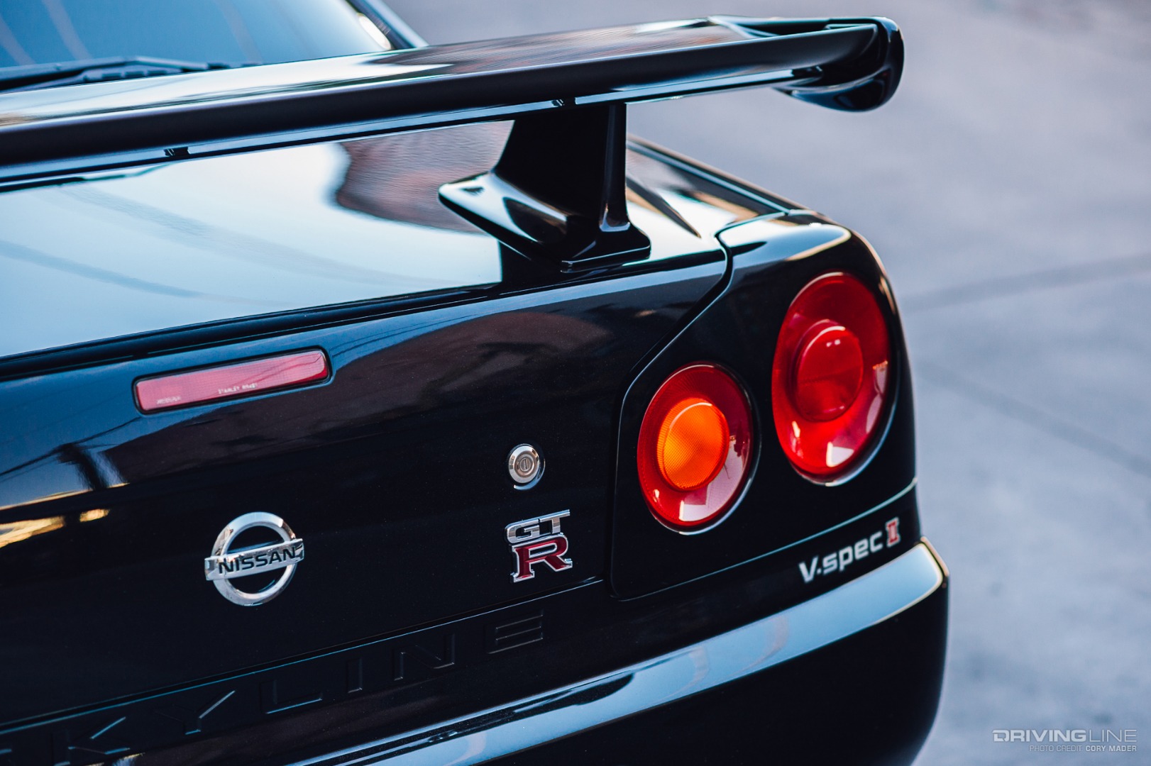 Taillight and GT-R Badge of Motorex Skyline GT-R R34 V Spec II