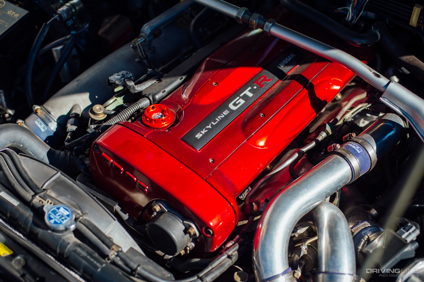 RB26DETT in Engine Bay of Motorex Skyline GT-R R34 V Spec II