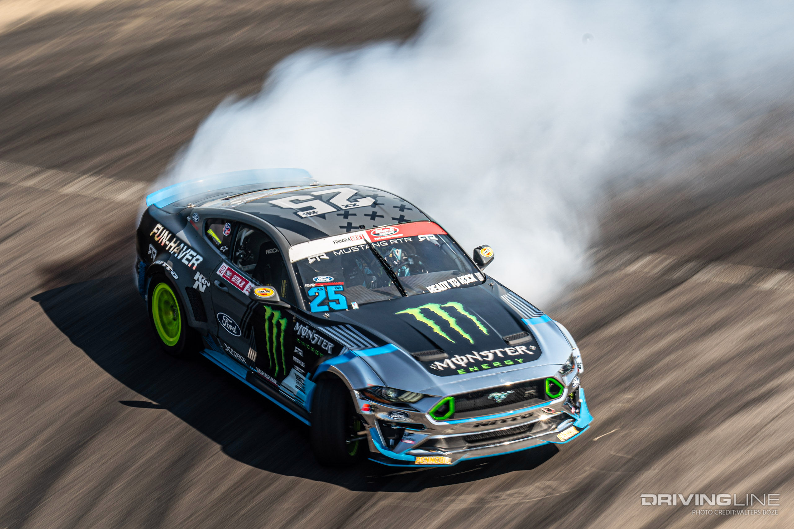 Tire temperatures will increase over the course of a competitive drift run.