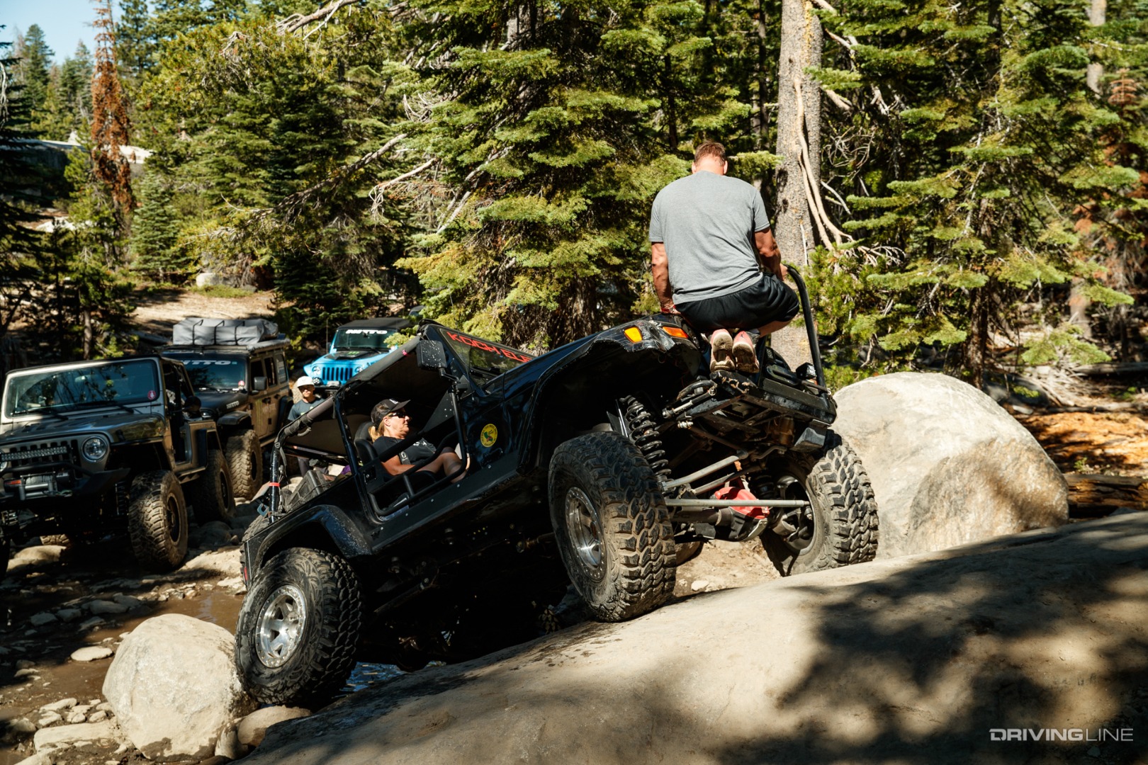 Rock crawling Jeep