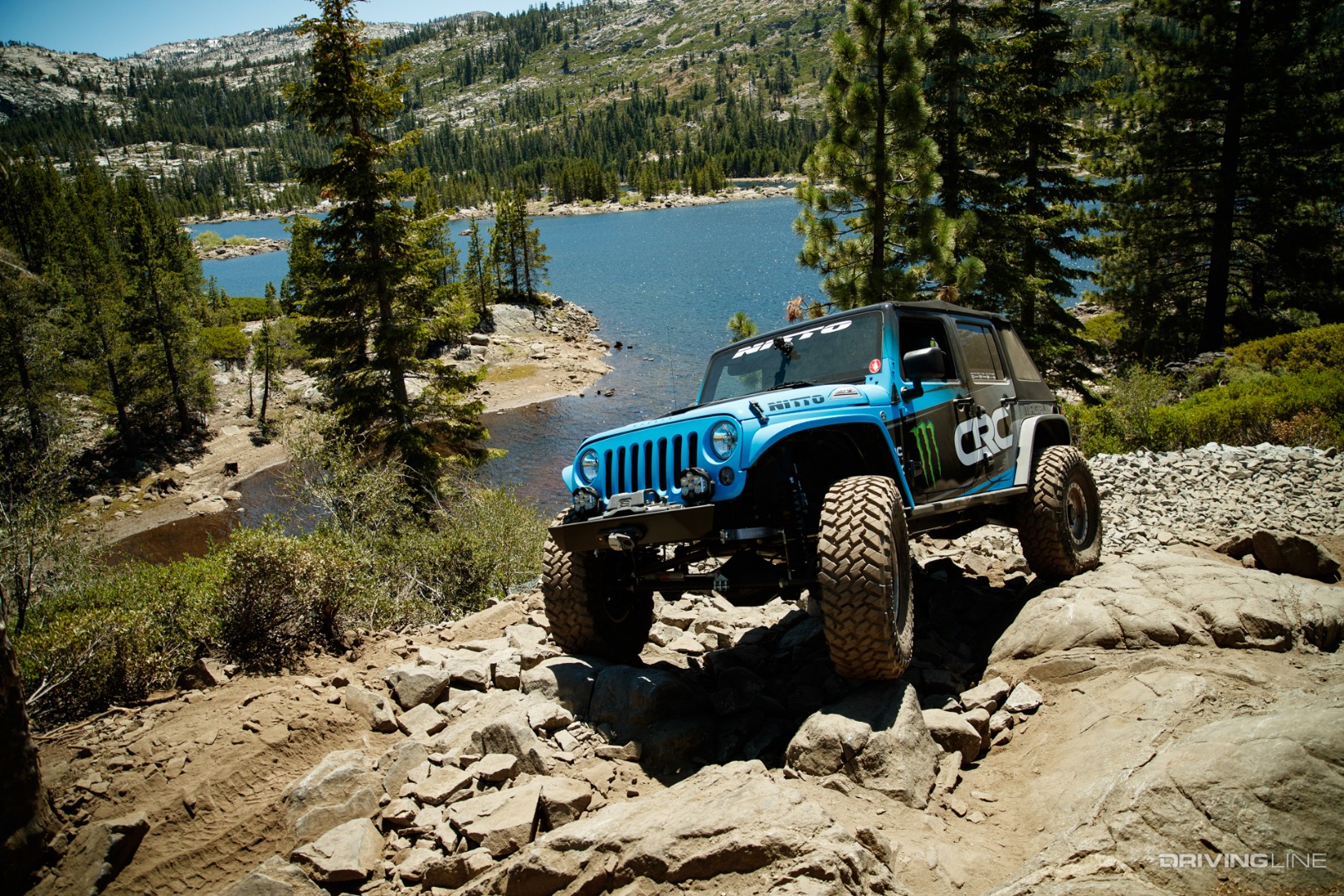 Jeep on the Rubicon trail