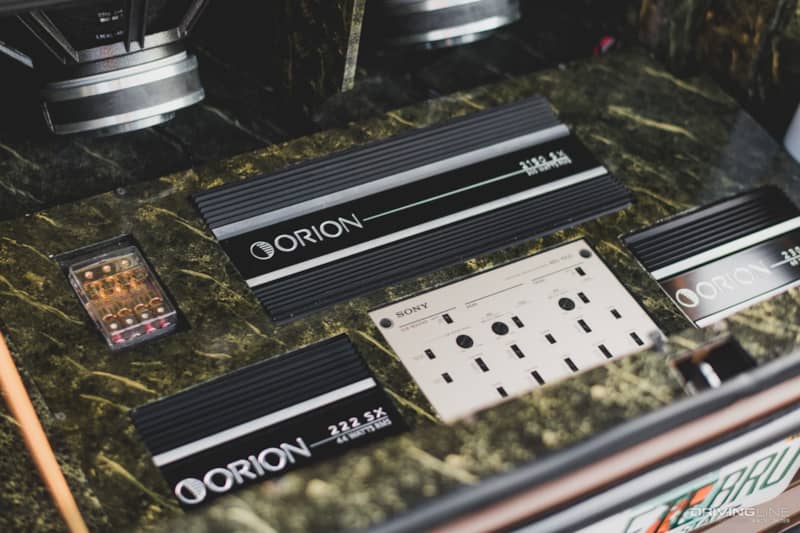 80s trunk stereo setup