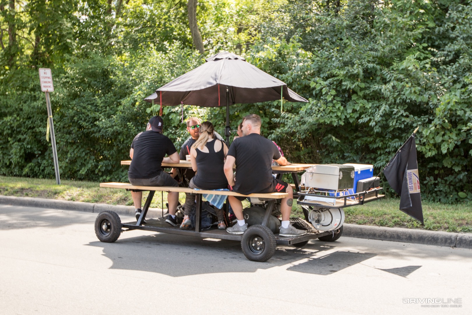 Picnic table cruiser on Woodward Avenue