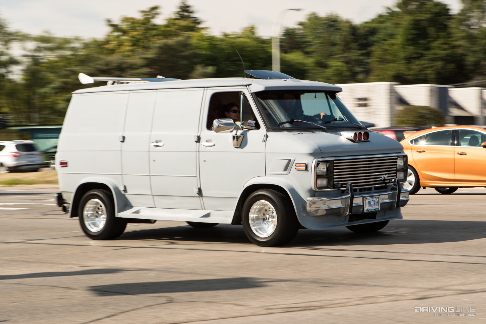 Fast custom van at Woodward Dream Cruise