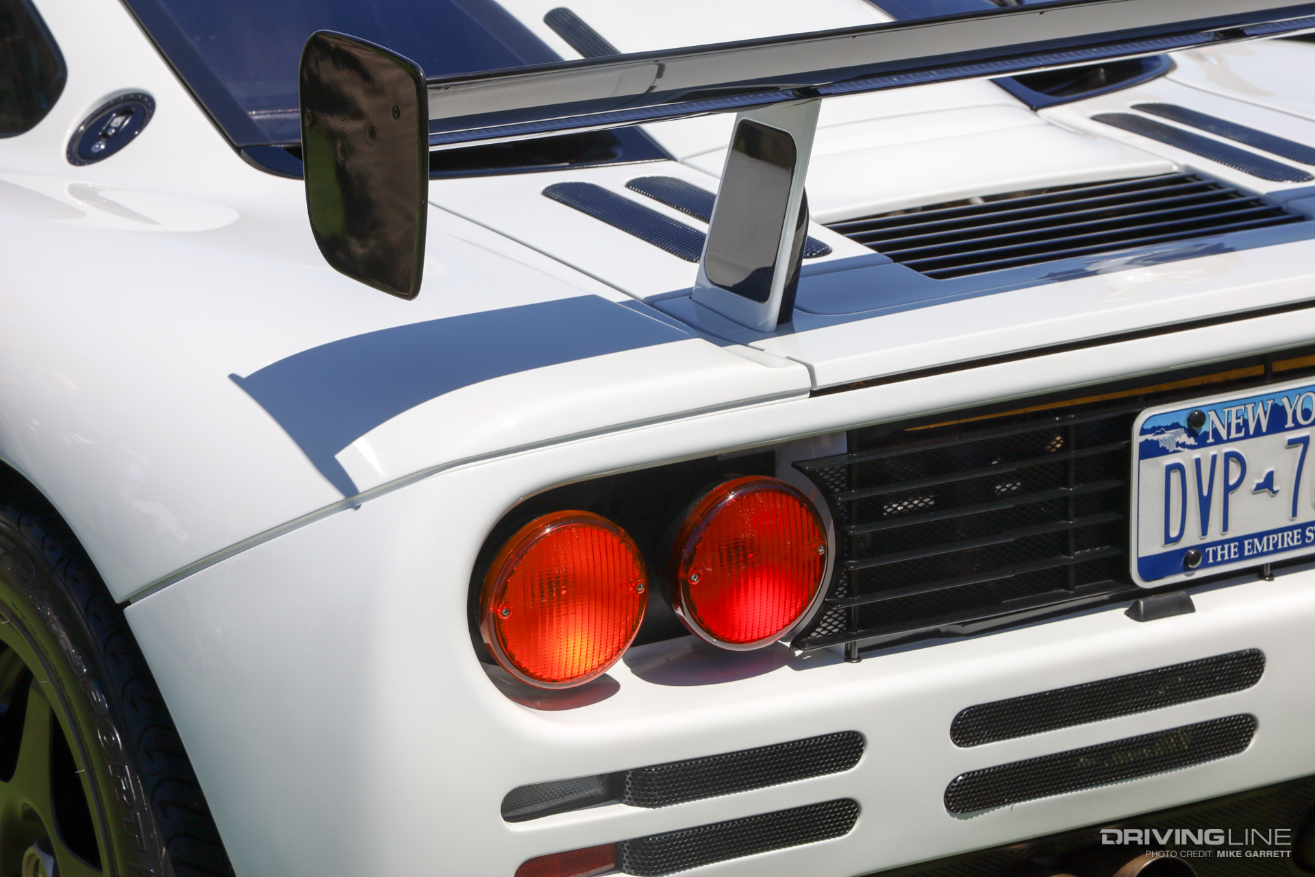 McLaren F1 White Rear View