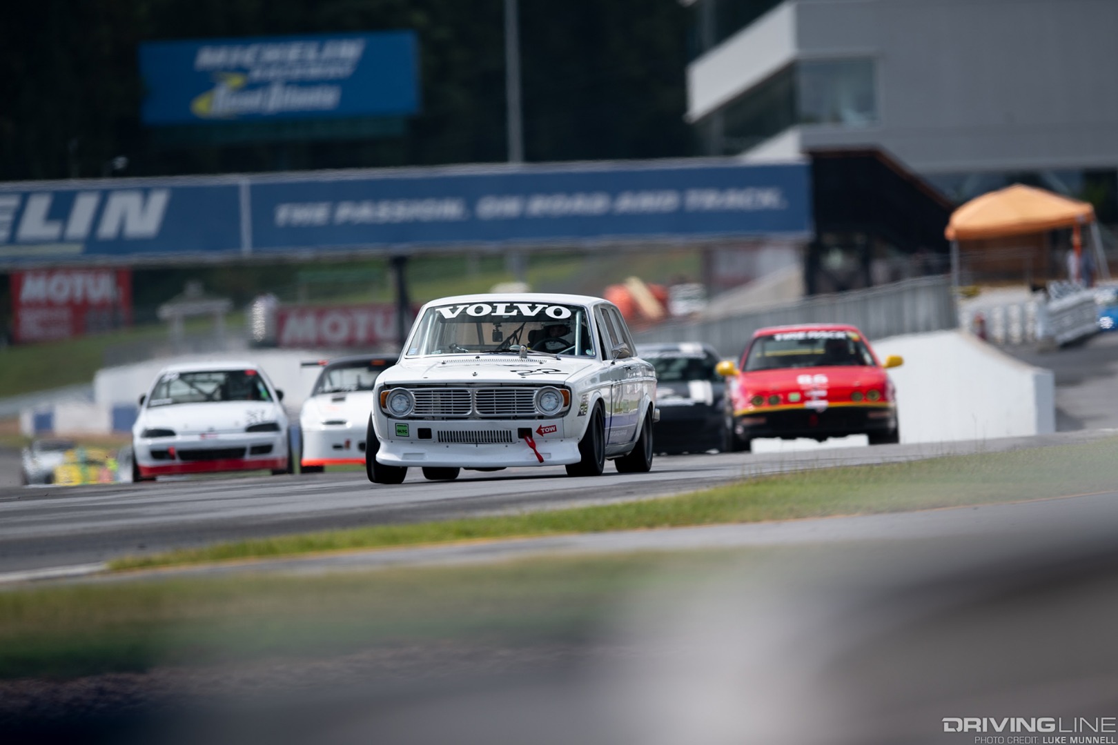 Gridlife South Road Atlanta GLTC race one Volvo leading