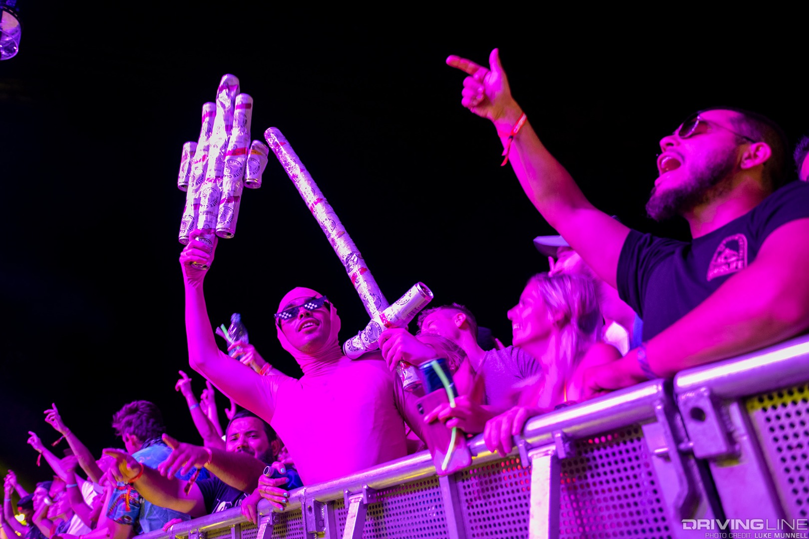 Gridlife South Road Atlanta White Claw soldier at main stage concert