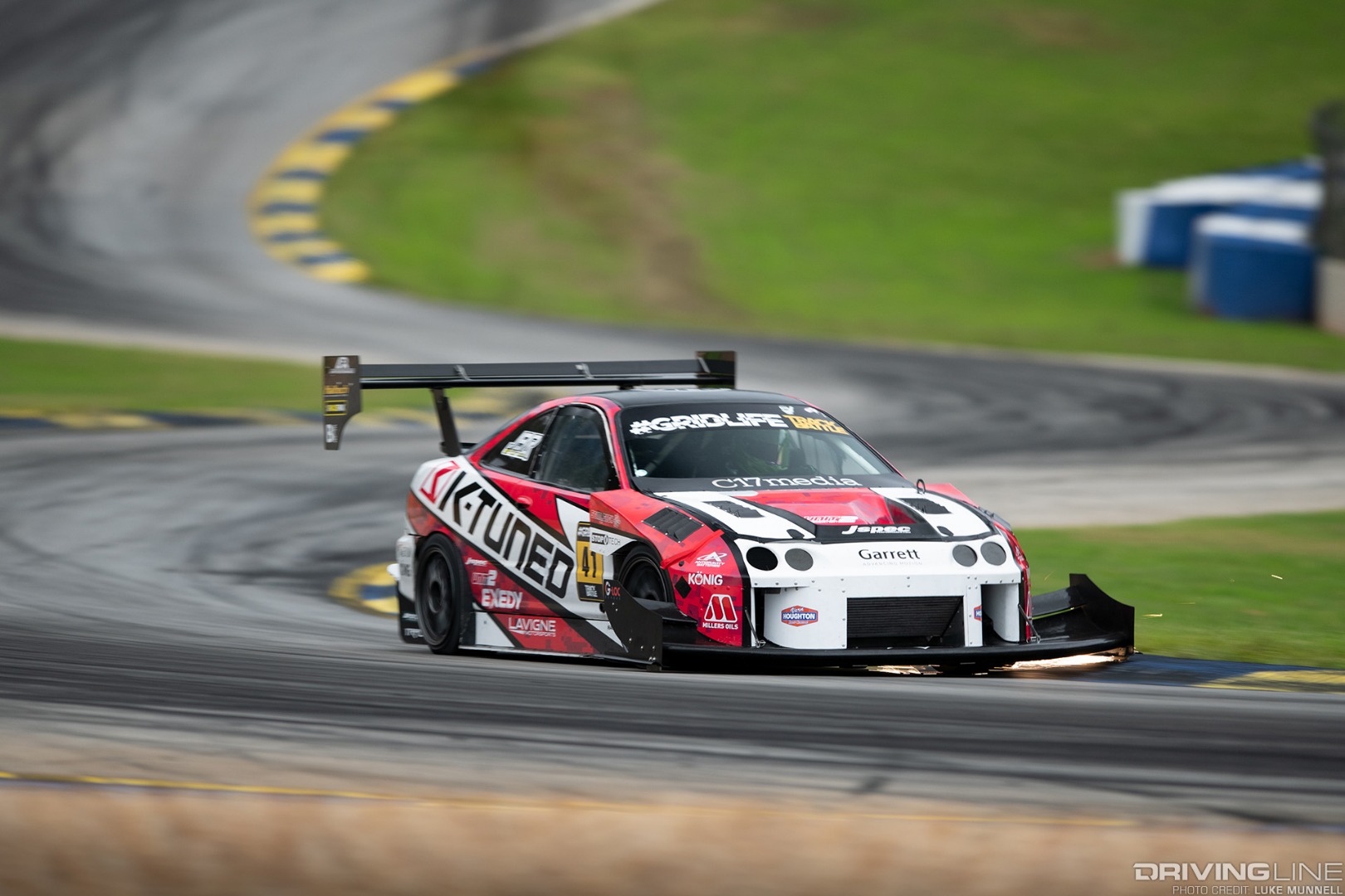 Gridlife South Road Atlanta James Houghton DC2 Integra Type R racing with sparks
