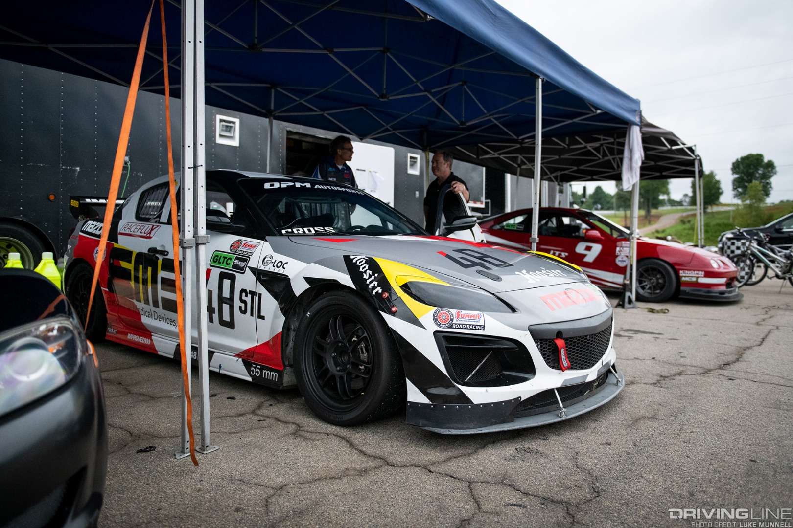 Gridlife South Road Atlanta GLTC Mazda RX-8 in pits