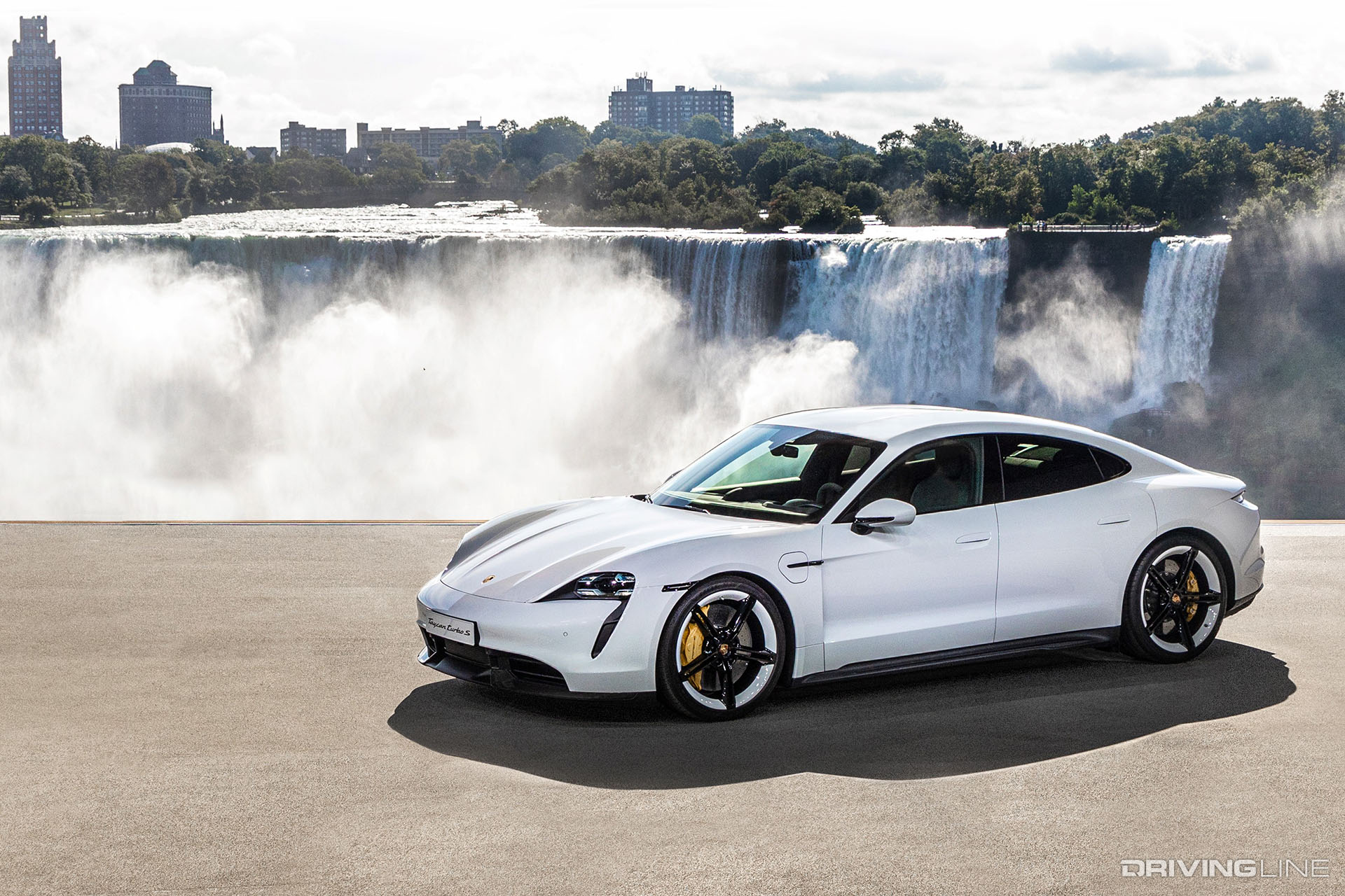 Porsche Taycan Turbo S White