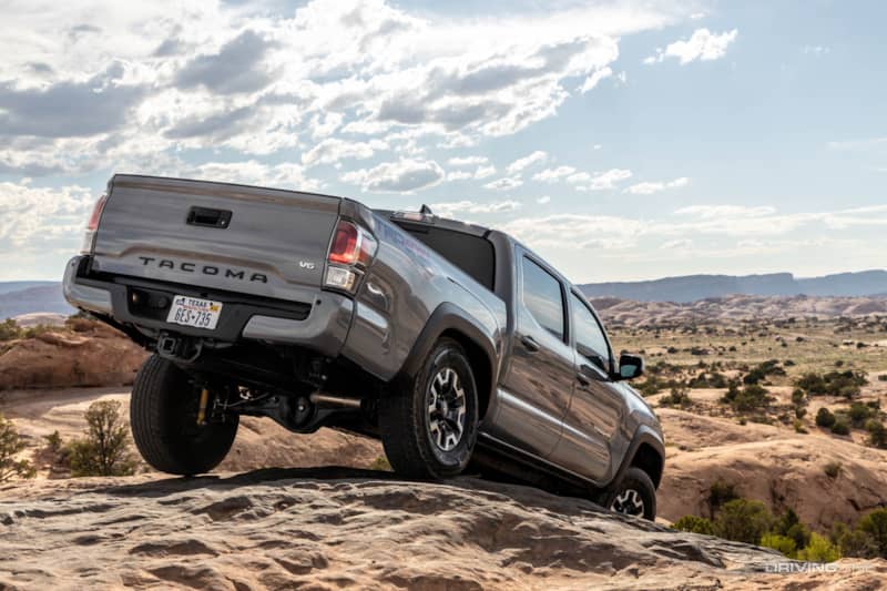2020 Toyota Tacoma rock climbing