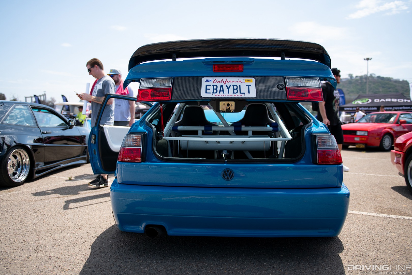 Big SoCal Euro Ebayblt VW Corrado rear trunk air suspension