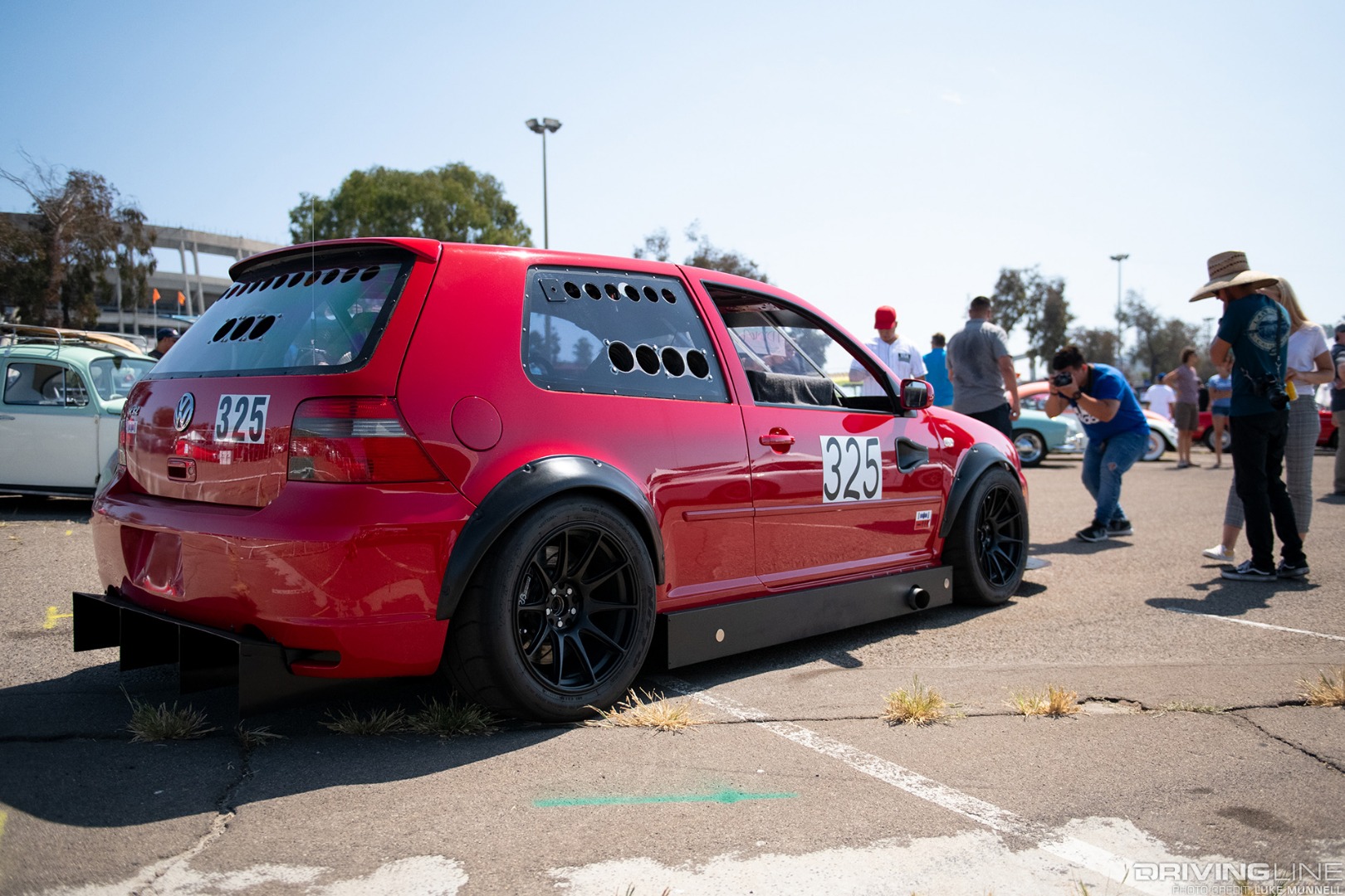 Big SoCal Euro front/mid-engine V8 VW Golf rear 3/4