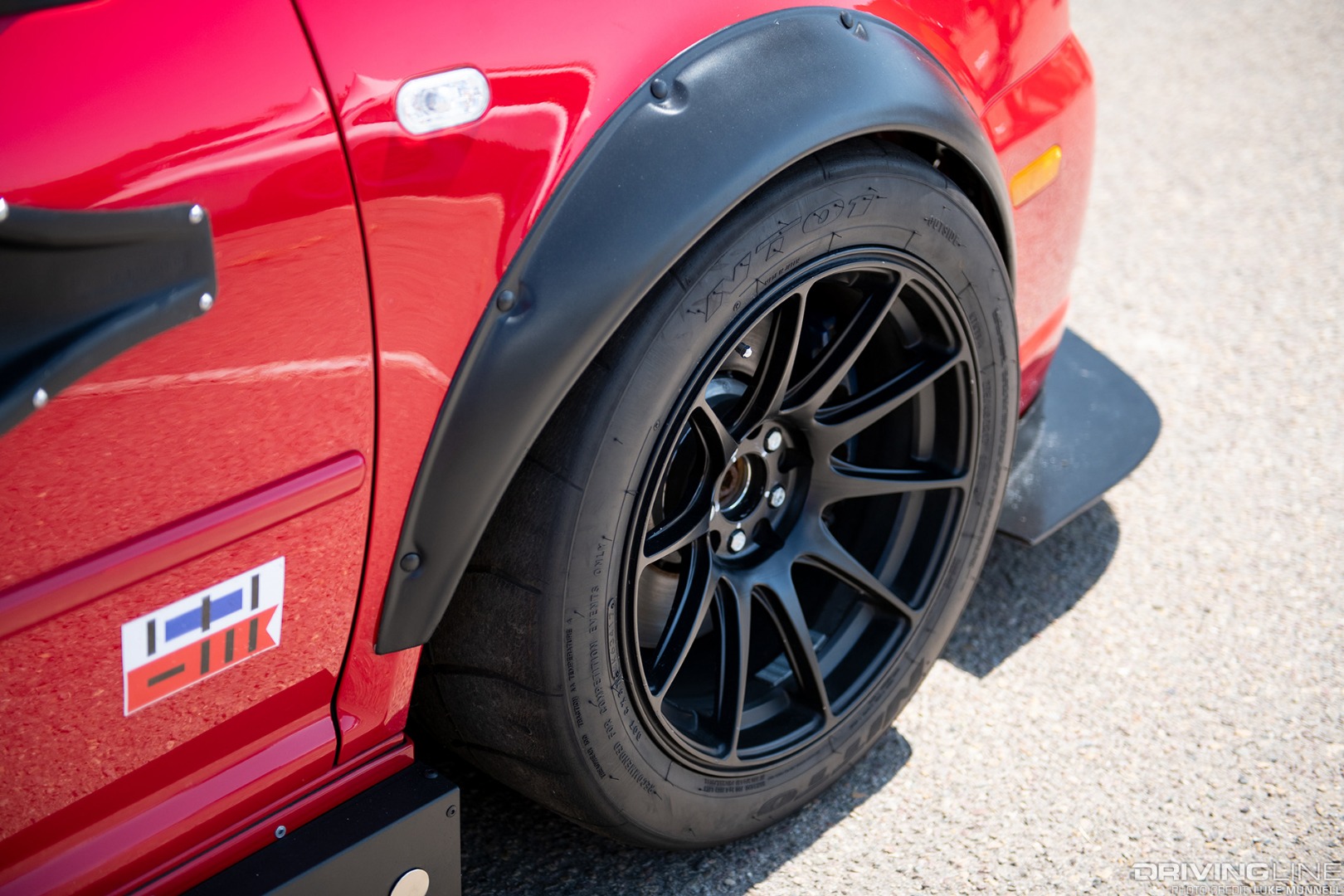 Big SoCal Euro front/mid-engine V8 VW Golf Nitto NT01 wheel and tire