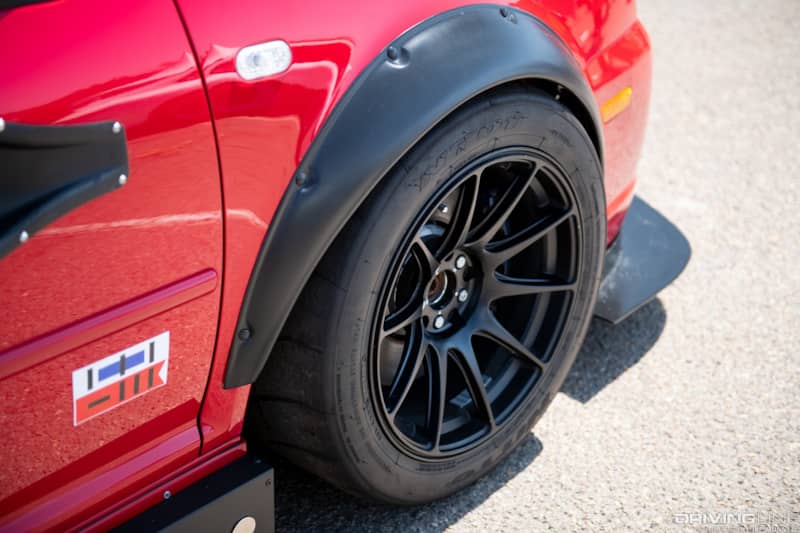 Big SoCal Euro front/mid-engine V8 VW Golf Nitto NT01 wheel and tire
