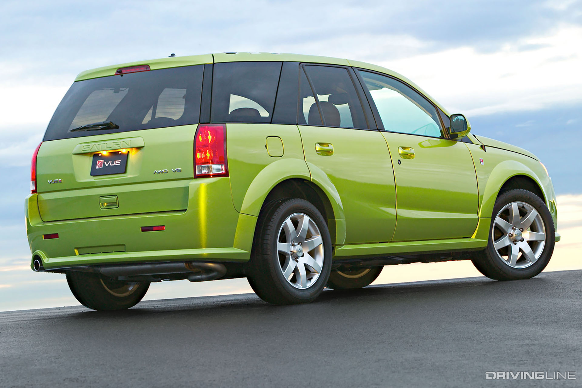 Saturn Vue Red Line Green Rear View