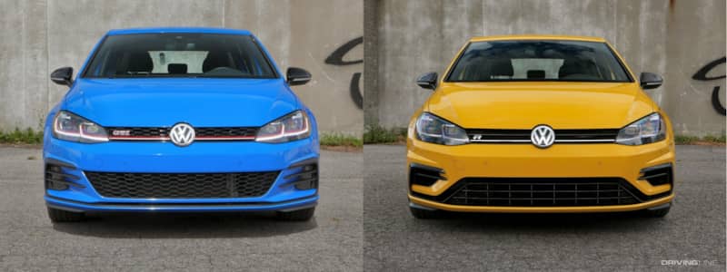 2019 Volkswagen Golf GTI versus Volkswagen Golf R