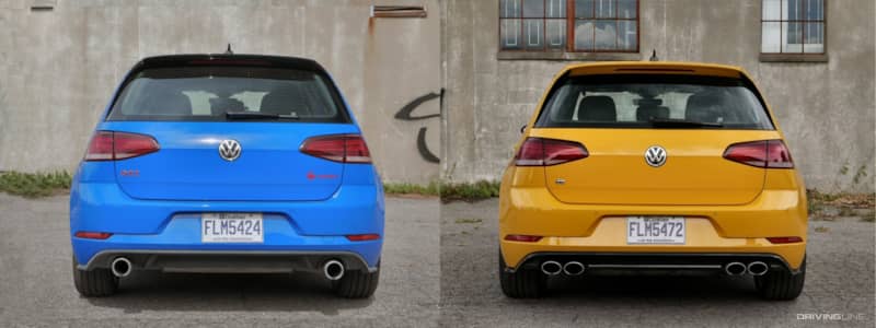 2019 Volkswagen Golf GTI versus Volkswagen Golf R