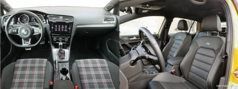 2019 Volkswagen Golf GTI versus Volkswagen Golf R