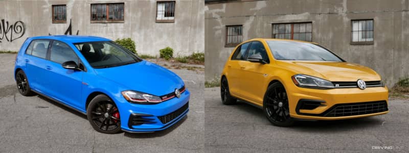 2019 Volkswagen Golf GTI versus Volkswagen Golf R