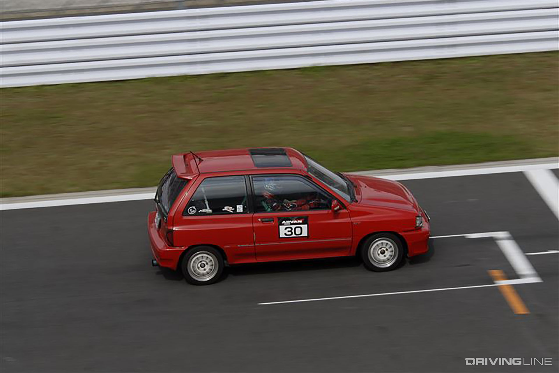 Ford Festiva Track Day Japan Red