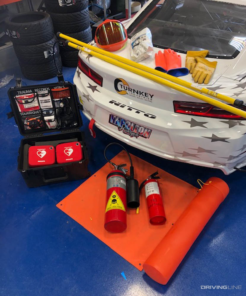 safety equipment for electric vehicle racing