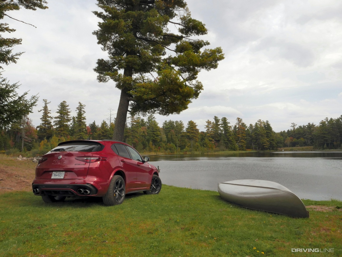 2019 Alfa Romeo Stelvio Quadrifoglio rear 3/4