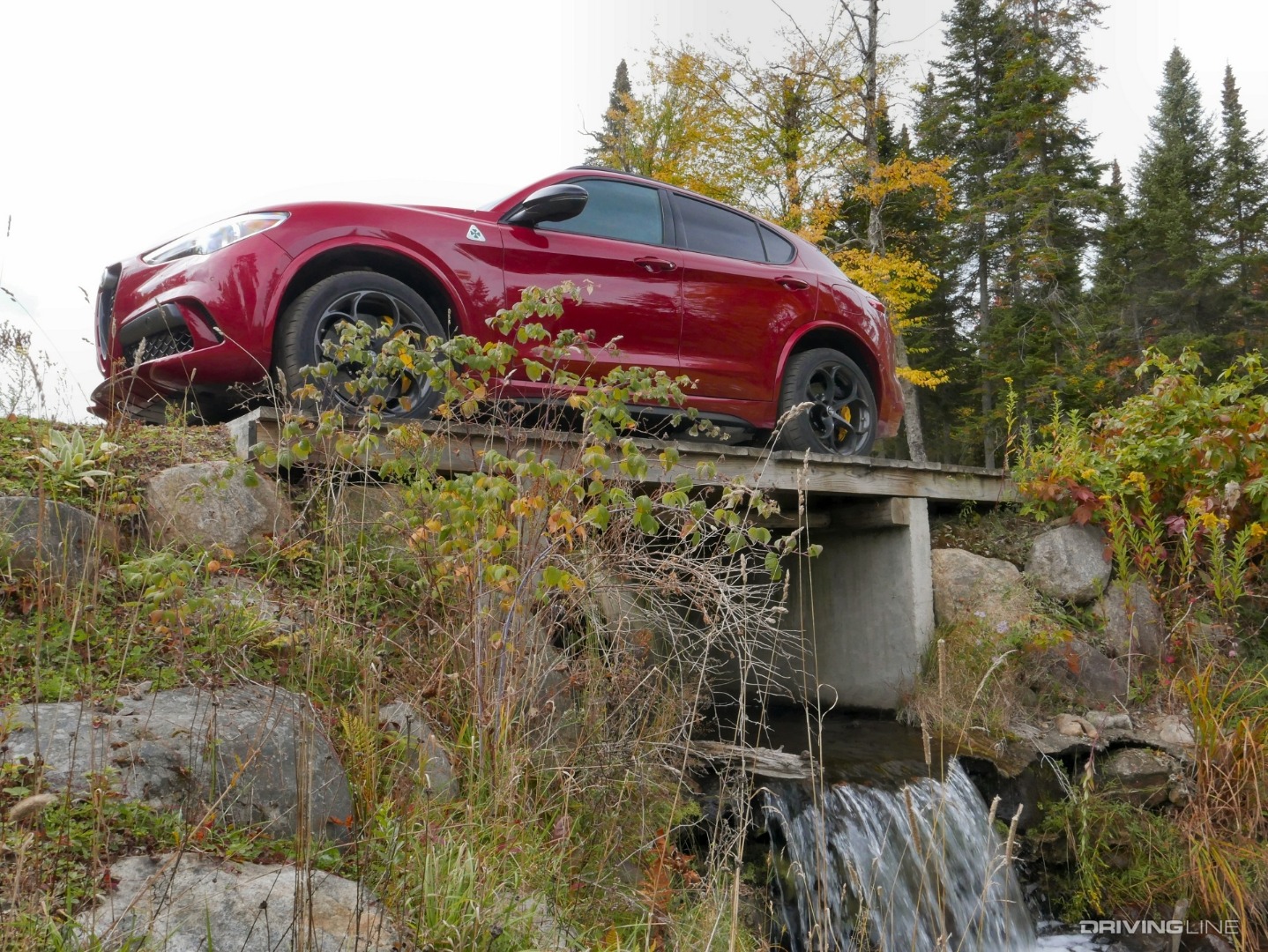 2019 Alfa Romeo Stelvio Quadrifoglio waterfall