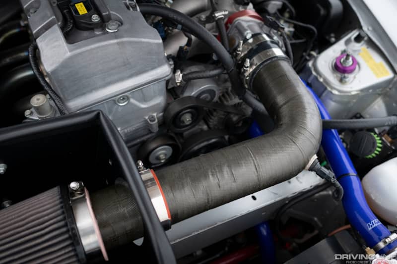 AJ Jaquias Honda S2000 on Nitto NT01 - handmade carbon fiber intake