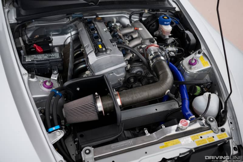 AJ Jaquias Honda S2000 on Nitto NT01 - engine bay