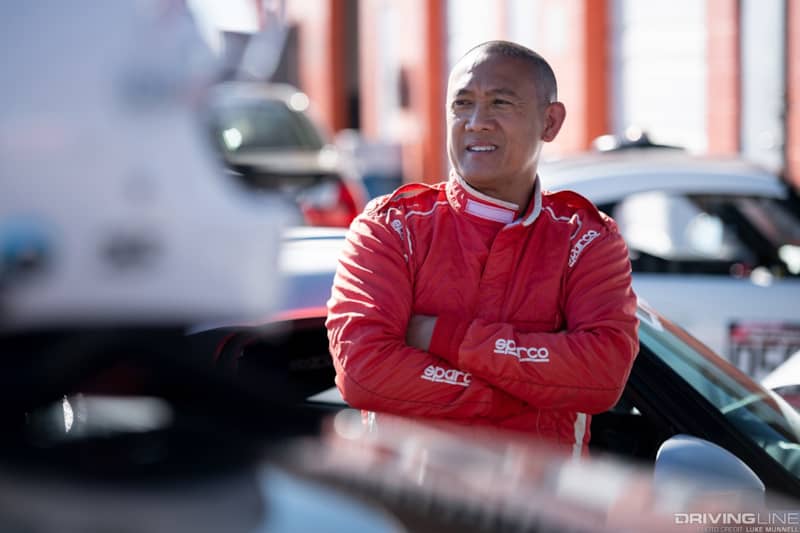 AJ Jaquias helmet and racing suit