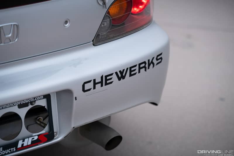 AJ Jaquias Honda S2000 on Nitto NT01 - Chewerks detail shot
