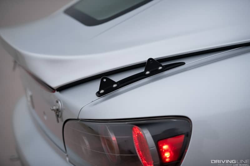 AJ Jaquias Honda S2000 on Nitto NT01 - rear wing mount