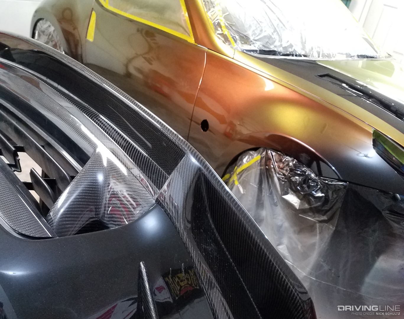 Prepping carbon fiber for paint