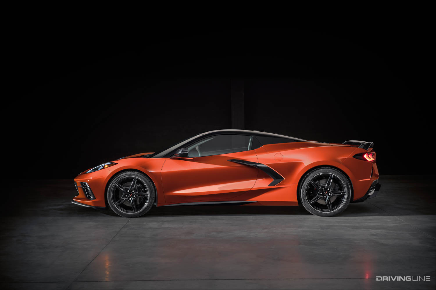 2020 C8 Corvette Stingray Convertible side view