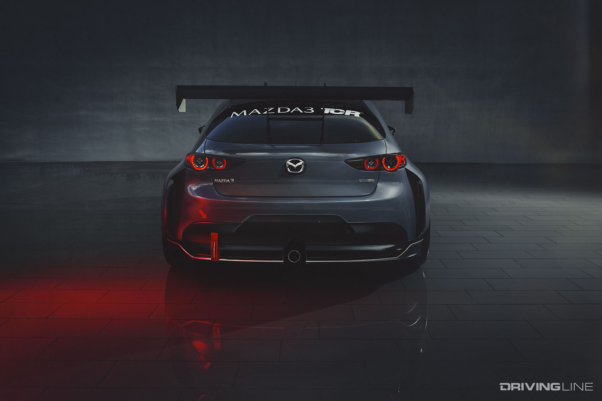 2020 Mazda3 TCR Rear View