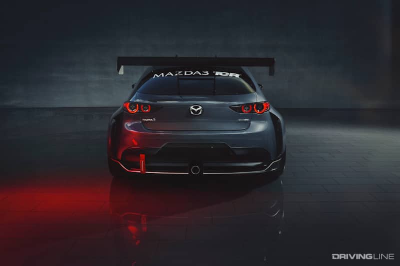 2020 Mazda3 TCR Rear View