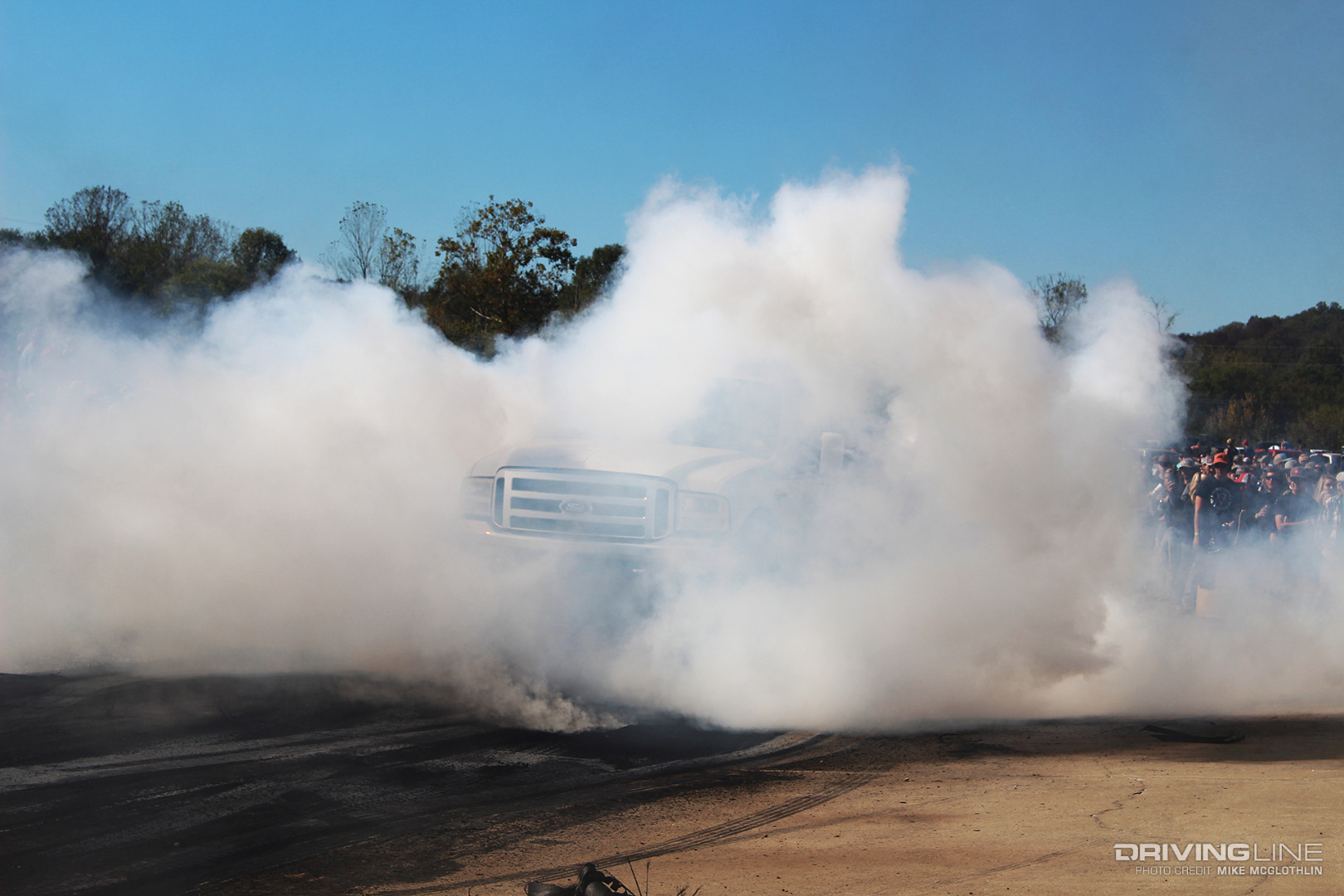 003 Ford Super Duty Burnout