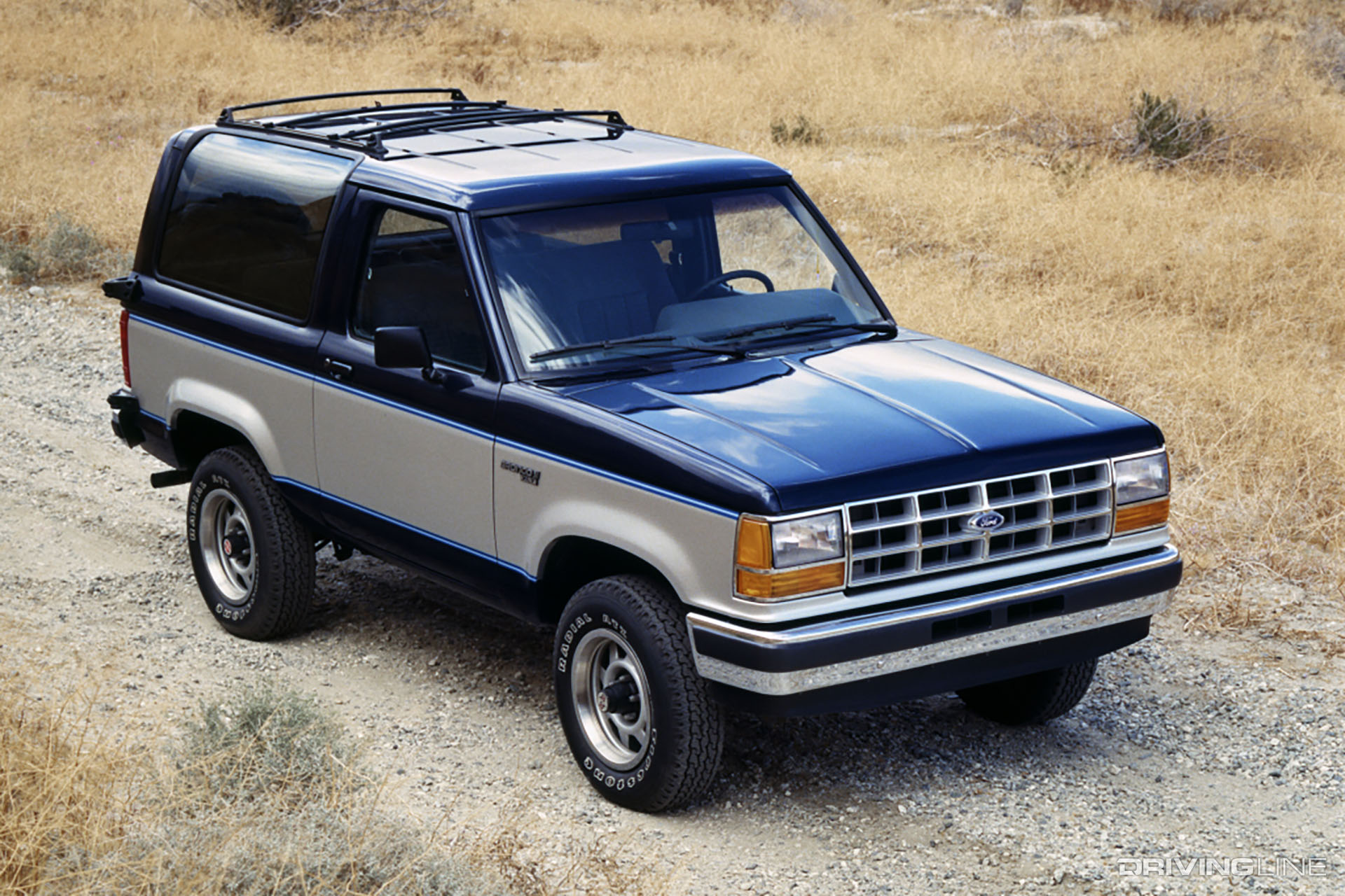 Ford Bronco II Blue and Silver