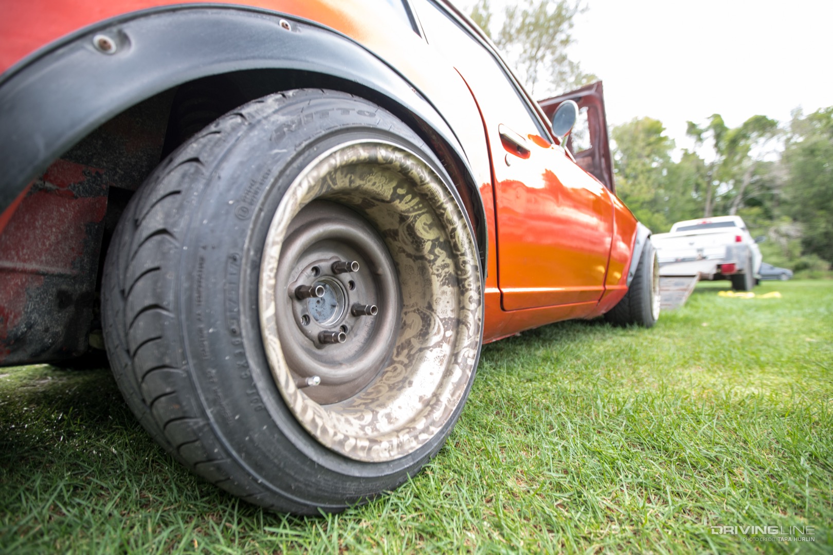 Nitto tires on V12 powered Datsun 280z