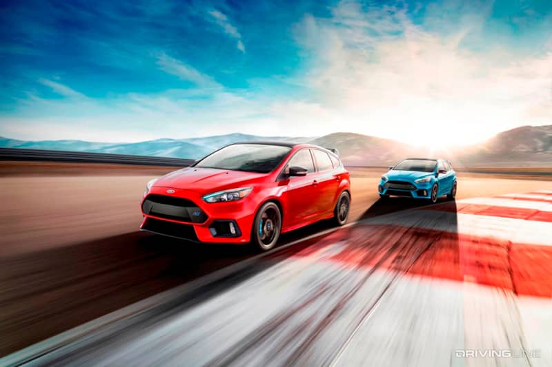 Ford Focus RS Red Blue