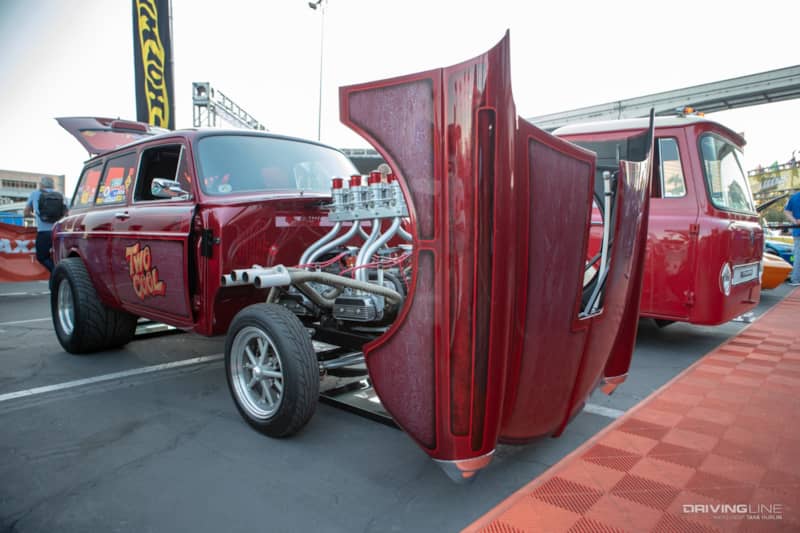 Air-cooled twin-engine 1971 VW Squareback, Hot Wheels Legends Tour SEMA 2019