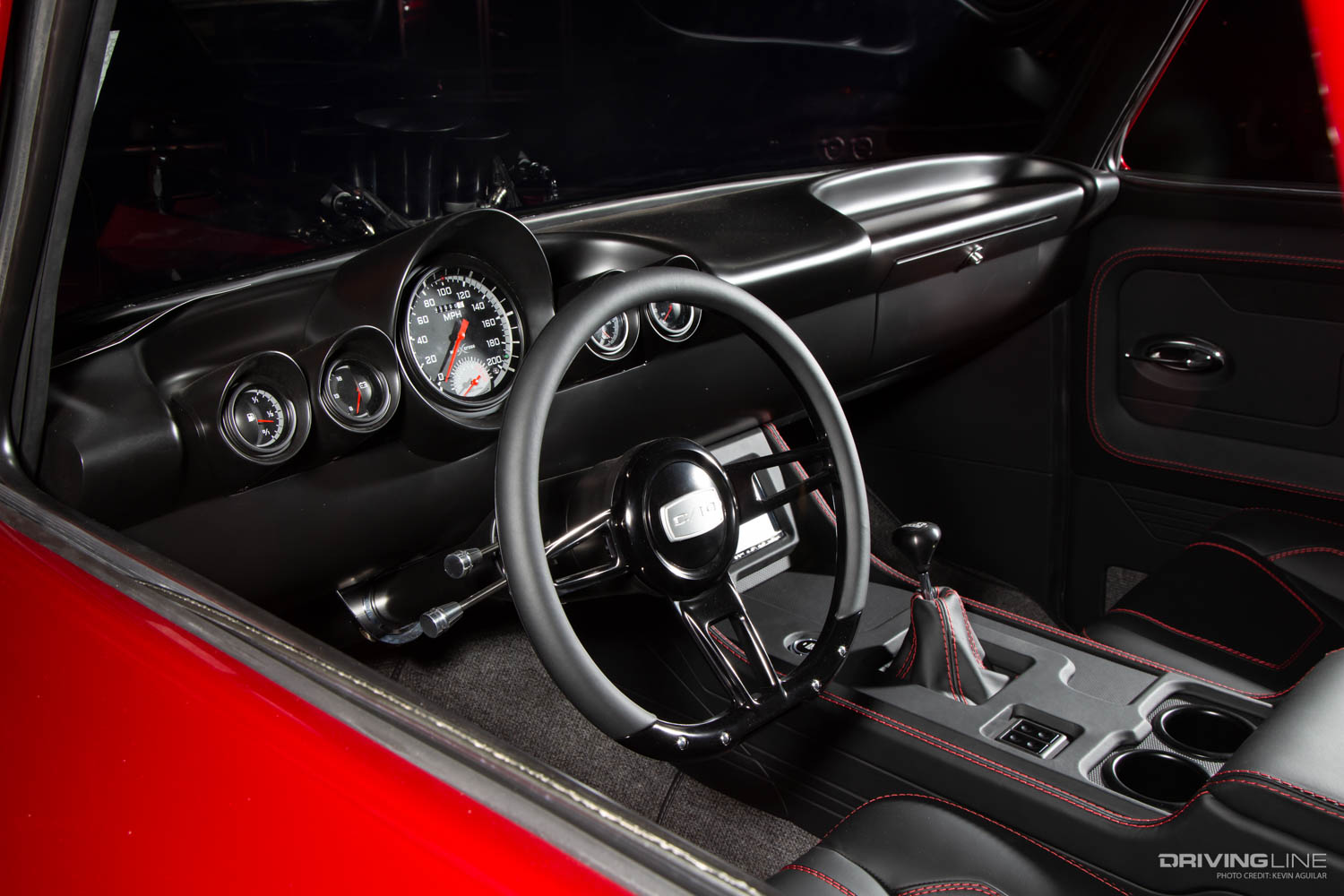 1965 Chevy C10 custom interior from 1960 Chevy passenger car