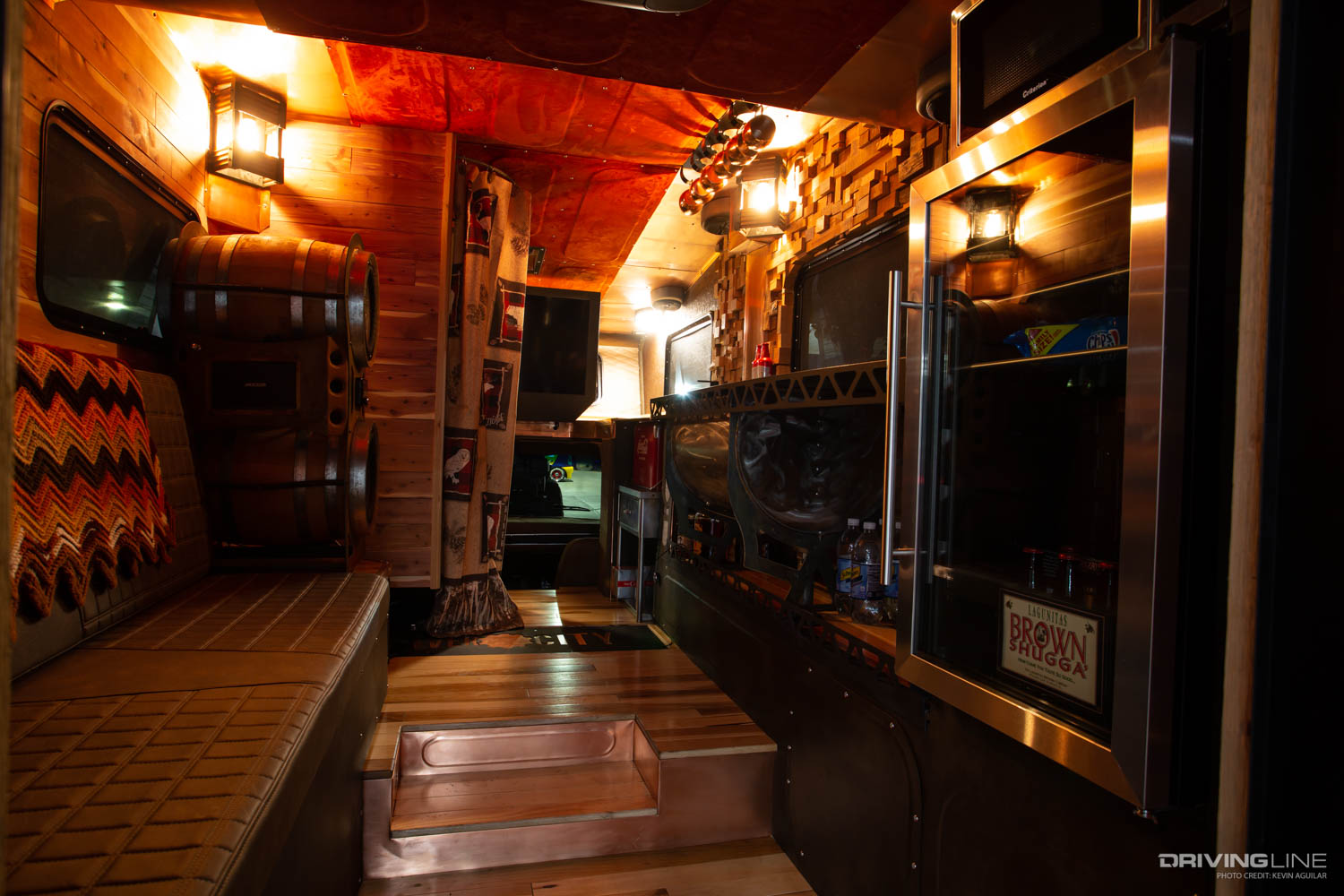 Interior of Brown Sugar 1983 Chevy C10 Camper
