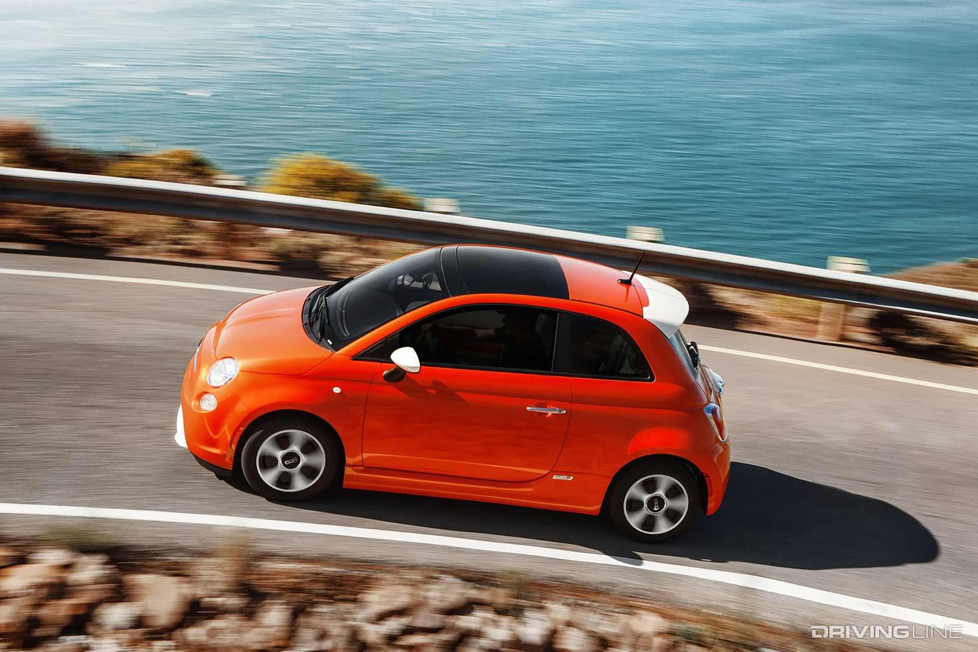 2014 Fiat 500e Orange