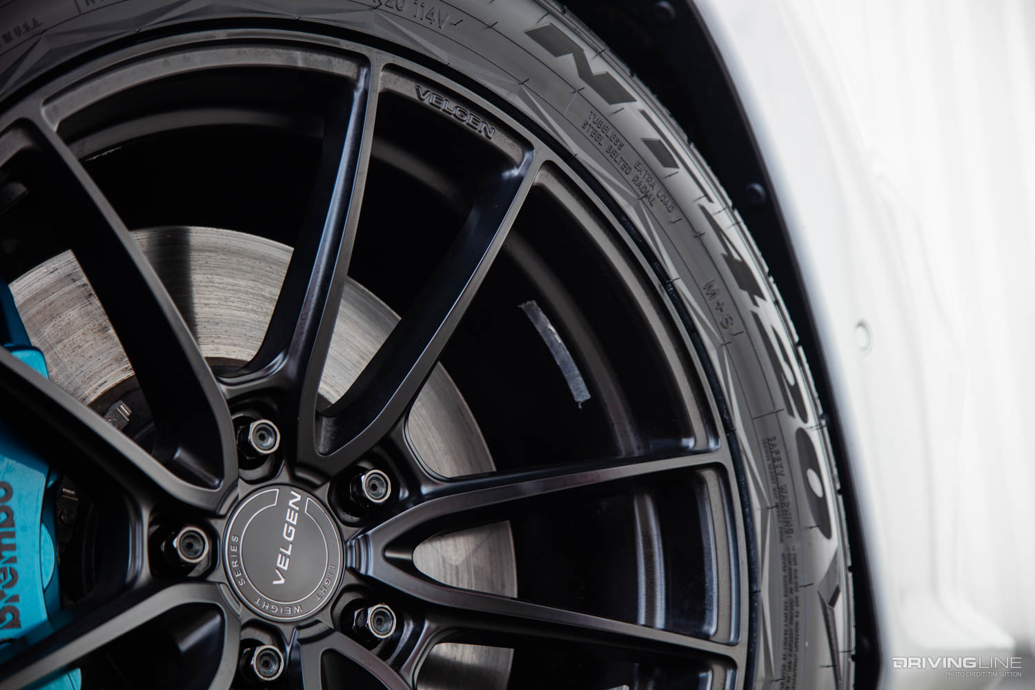 NT420V tires on Velgen light weight forged wheels