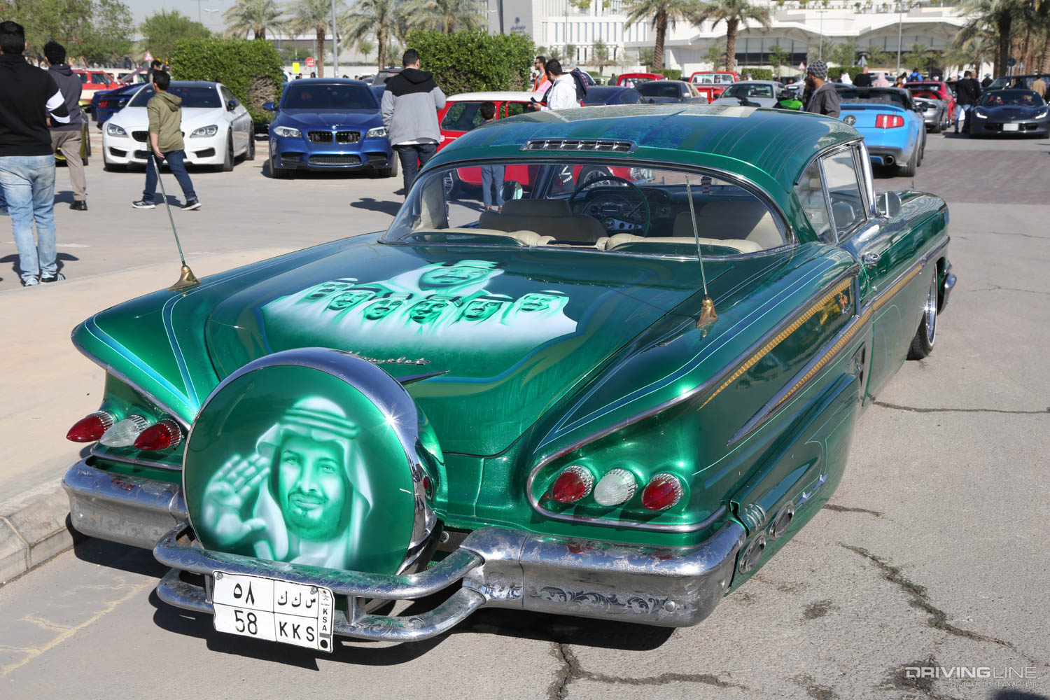 Cars and Coffee: Riyadh, Saudi Arabia Impala Low Rider Mural