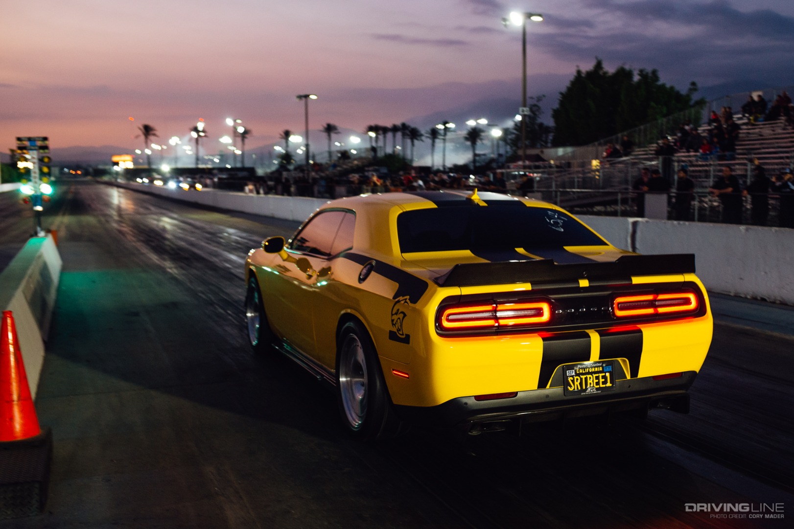 SRTBees Dodge Challenger at Irwindale Speedway Dragstrip